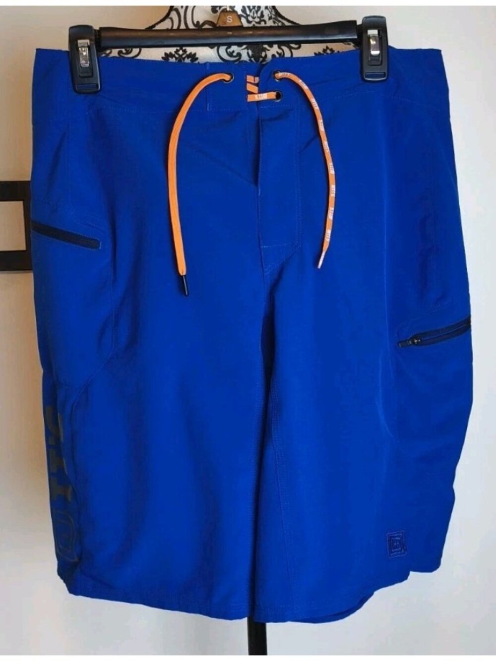 5.11 Tactical Men Board Shorts Size 32 Royal Blue Stretch Swim Drawstring